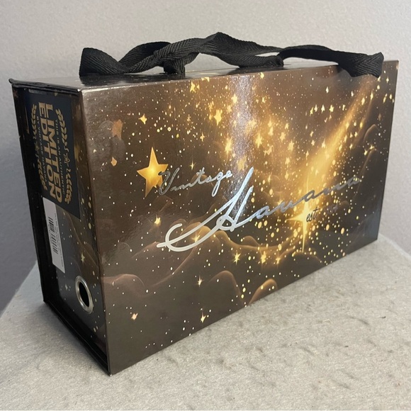 Vintage Havana The Iconic Sparkle Star Pure Black Sneakers Sz 7 NIB - RARE - Picture 7 of 16